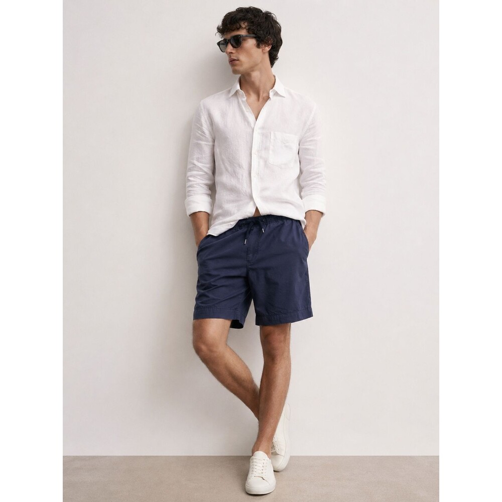 PS Paul Smith Navy Drawstring Shorts Mens Minimal Luxury Summer S